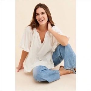 Anthropologie Gesine Tiered Swing Blouse 1X